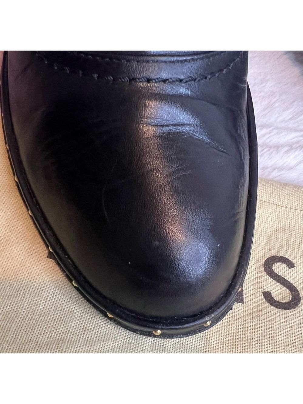❤️ LOUIS VUITTON🌷HOST PICK🌷LEATHER ANKLE BOOTS BLACK 6.5 (36.5) - Picture 4 of 16